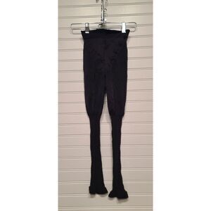 Spanx Black Footless Shaping Sheers Size D NWOT